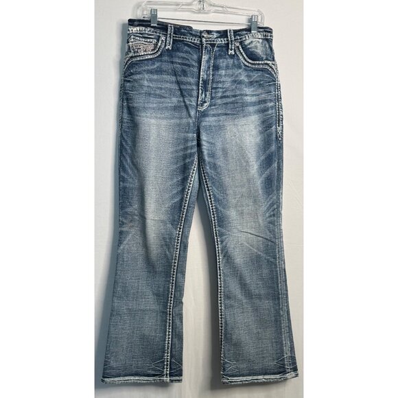 Rock Revival Alyvia Curvy High Rise Bootcut Jeans Size 33